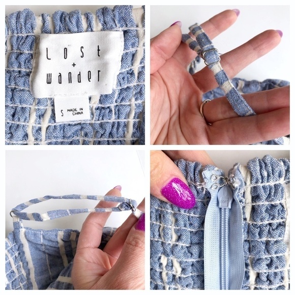 Lost + Wander Waves Stripe Tie Front Romper - Picture 14 of 14